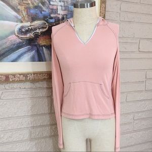 🌹No Tags Pullover Style Mesh Lined Hoodie Knit Top